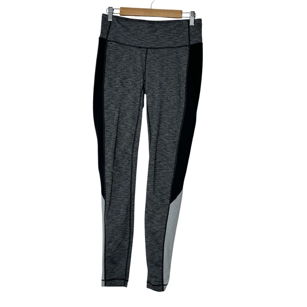 Athleta Leggings Women's Medium Tall‎ Pants Black Gray Athleisure Workout Gym
